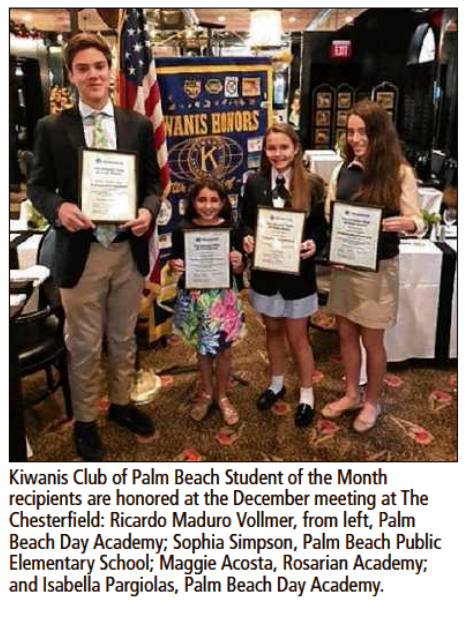 Kiwanis Names Students Of The Month