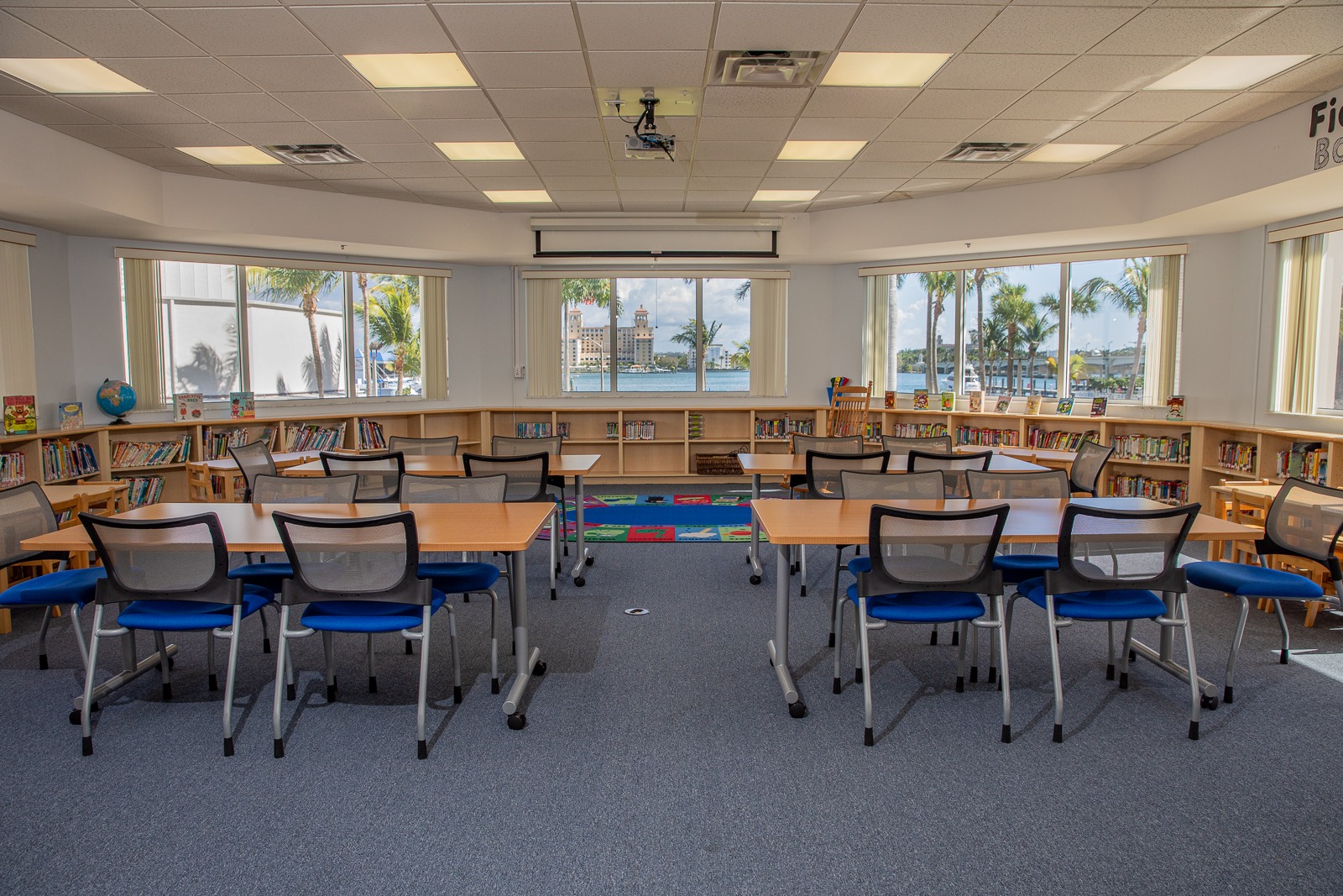 Library Media Center At Rosarian Academy In West Palm Beach