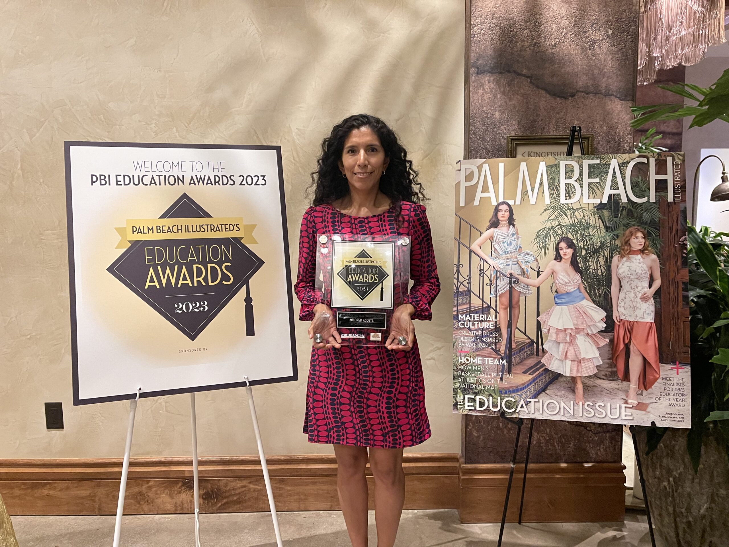 Purpose-Driven Rosarian Academy Teacher, Mildred Acosta, Wins Palm Beach Illustrated’s Educator of the Year Award