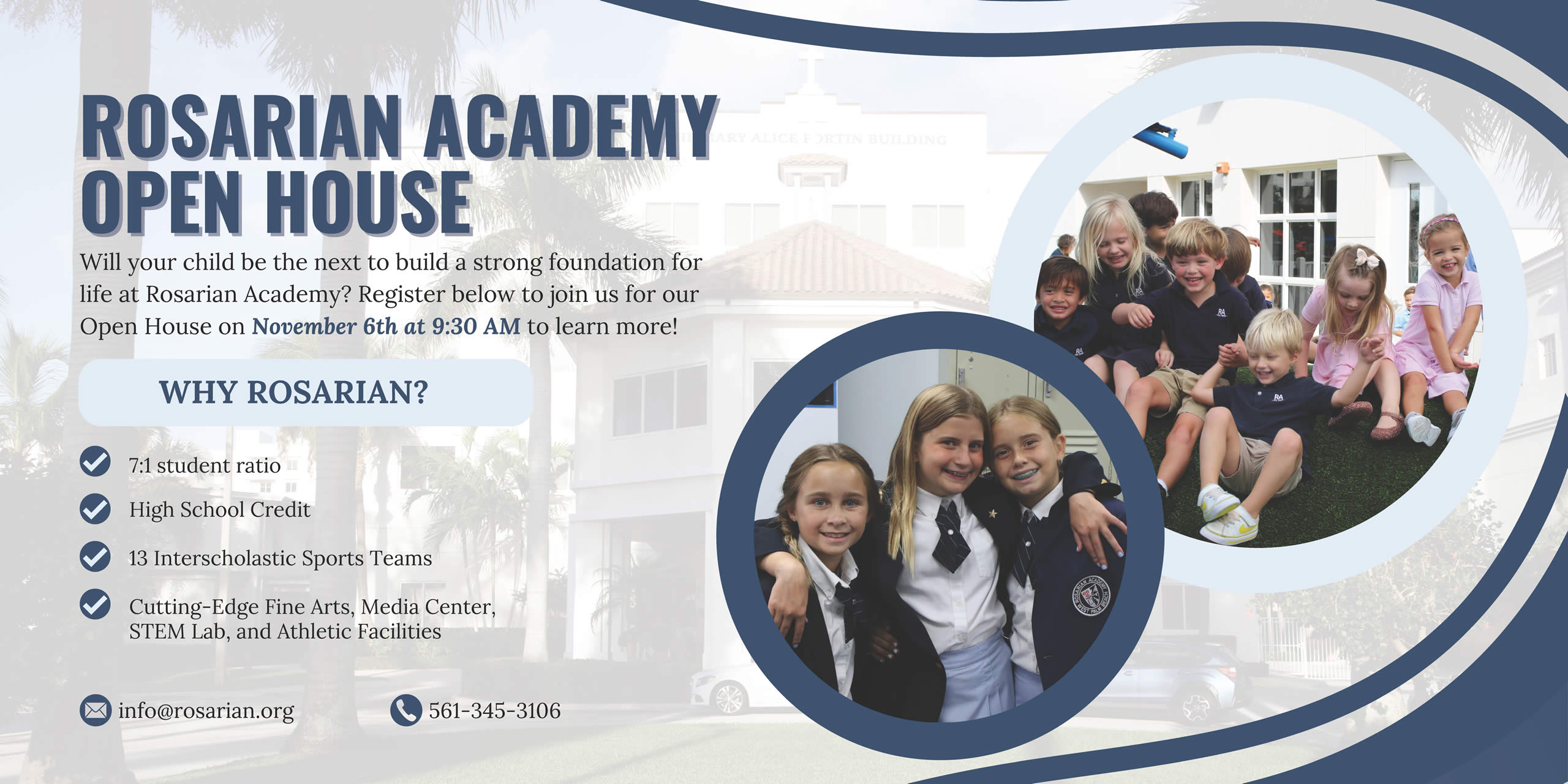 Rosarian Academy Open House West Palm Beach, FL